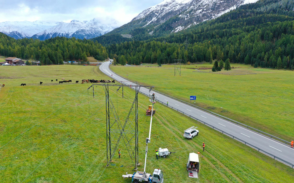 Demontage Freileitung Engadin 04fc4