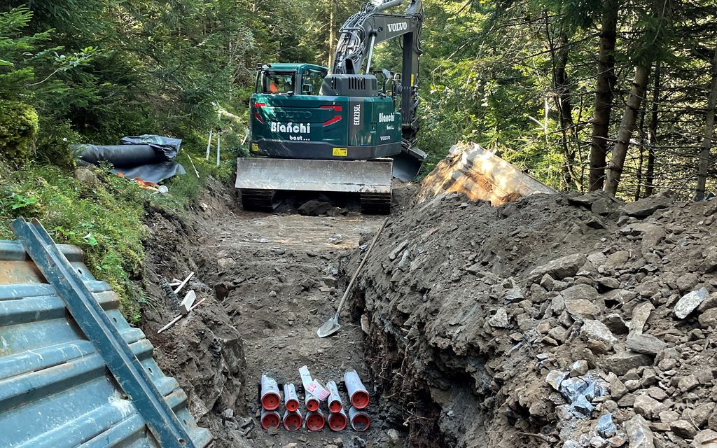 Verlegung Kabelleitung Laax F59ba