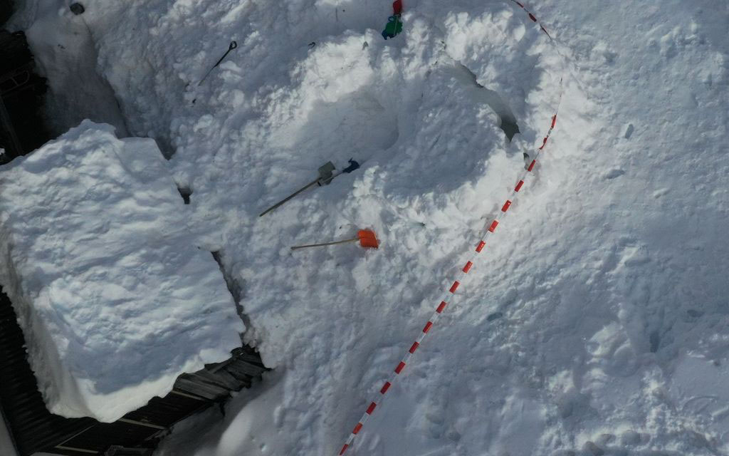 2021 02 17 Tarasp Iglu Eingestürzt 3186b