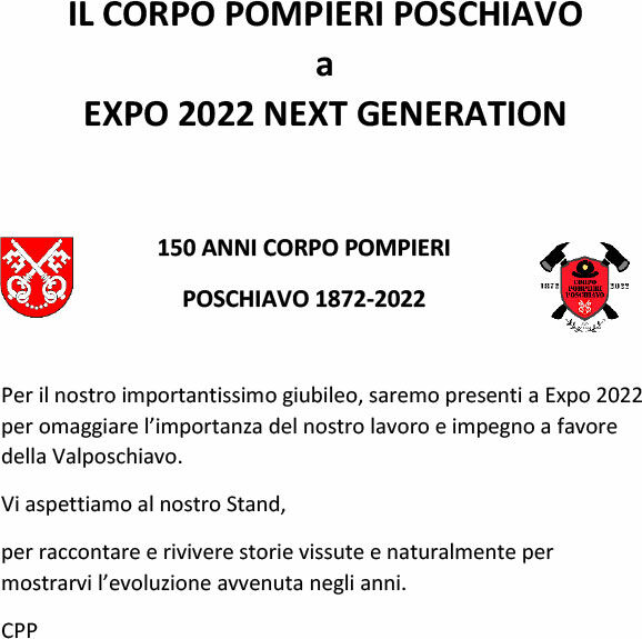 Articolo CORPO POMPIERI POSCHIAVO 8ded9
