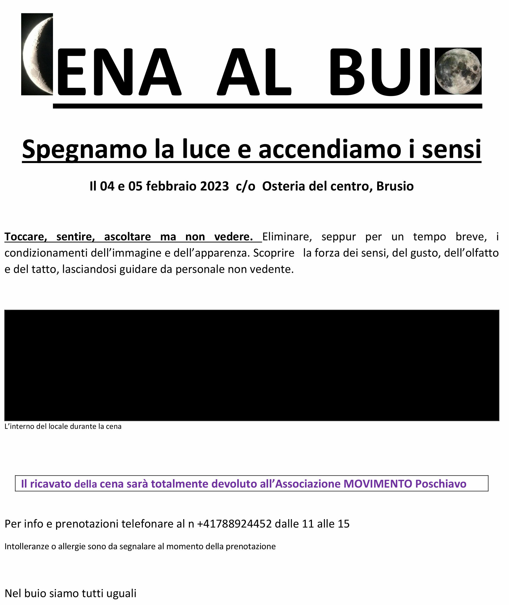 CENA AL BUIO Locandina 94463