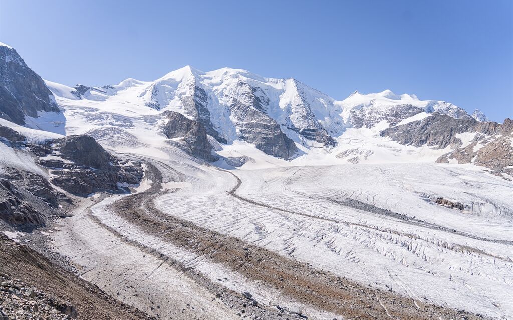 Foto Bernina Glaciers Persgletscher Mit Piz Palü  W 1600  H 0 Eb849