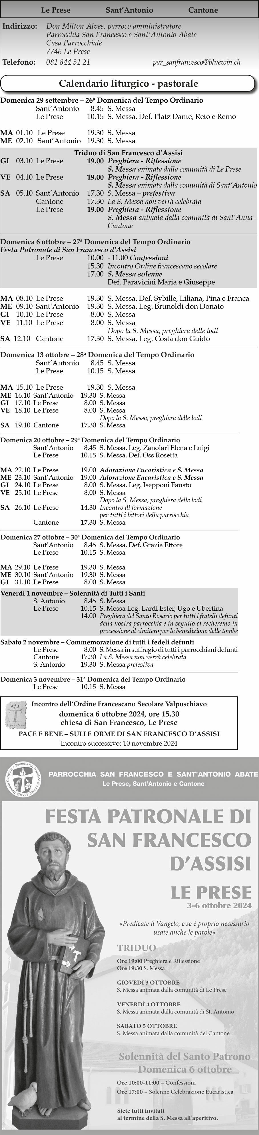 Le Prese messe ottobre 2024 98c66