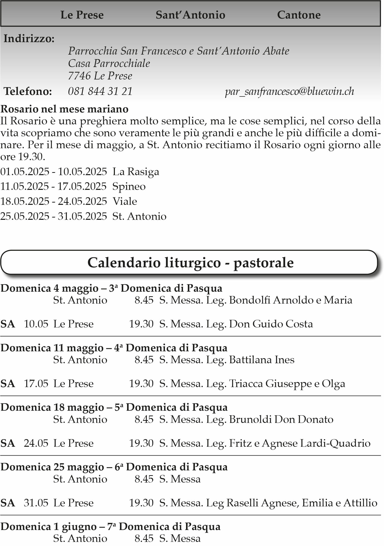 Le prese maggio 2025 e0ca9