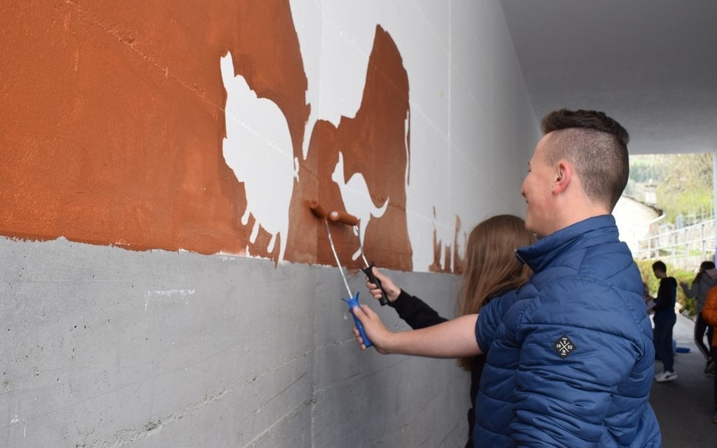 Le Scuole Di Poschiavo Abbelliscono Il Sottopassaggio Della CA 2019 2 0f31c