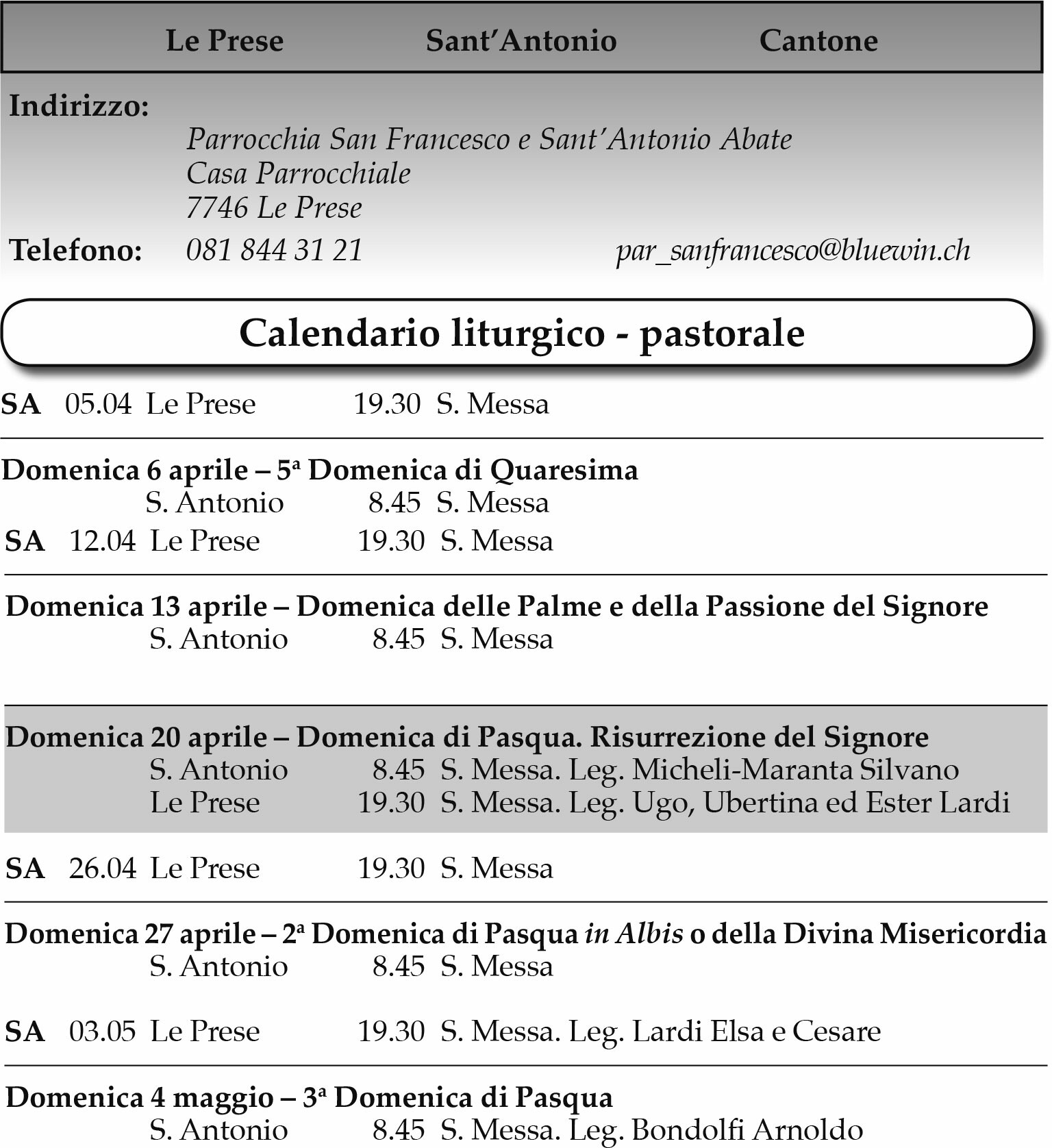Leprese aprile 19db0