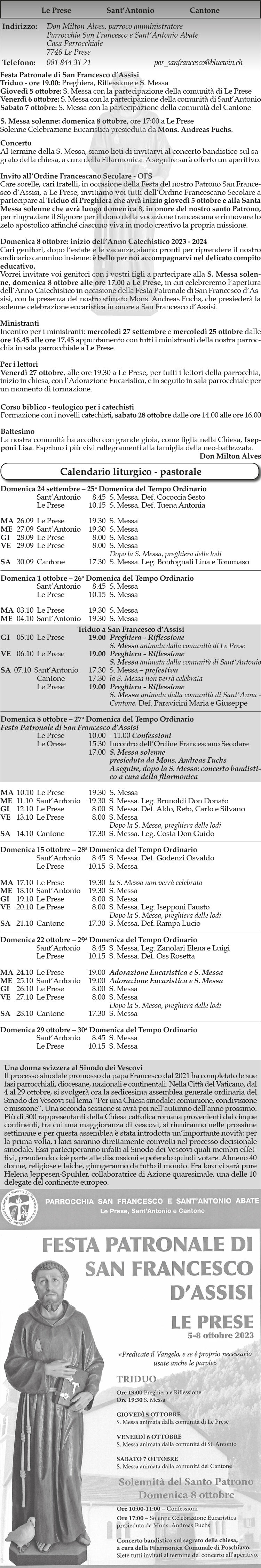 Messe le prese ottobre 3529a