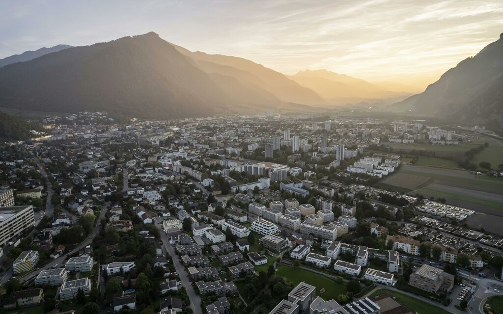 SCHWEIZ STADT CHUR A37fb