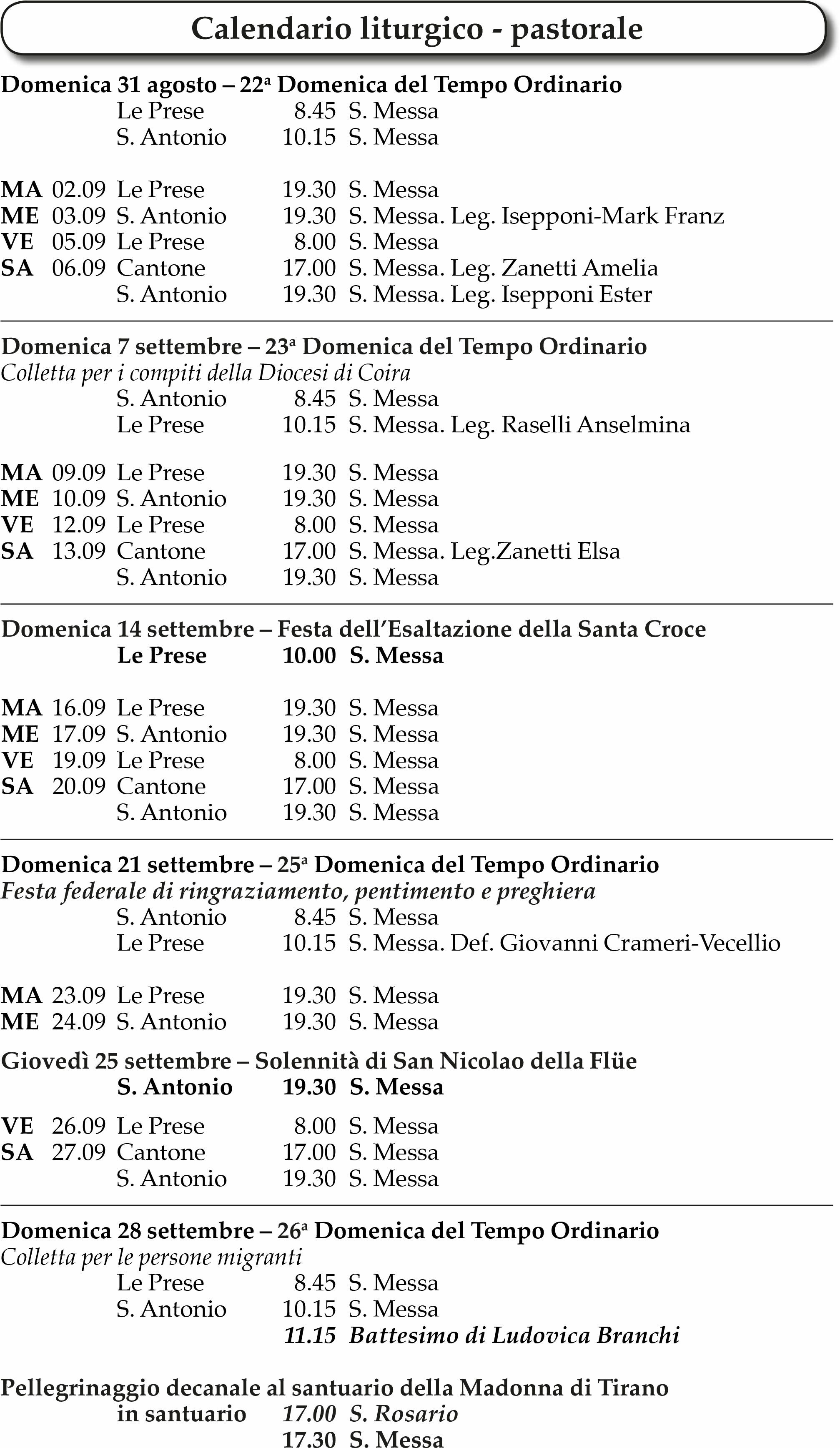 Settembre messe leprese 364ac