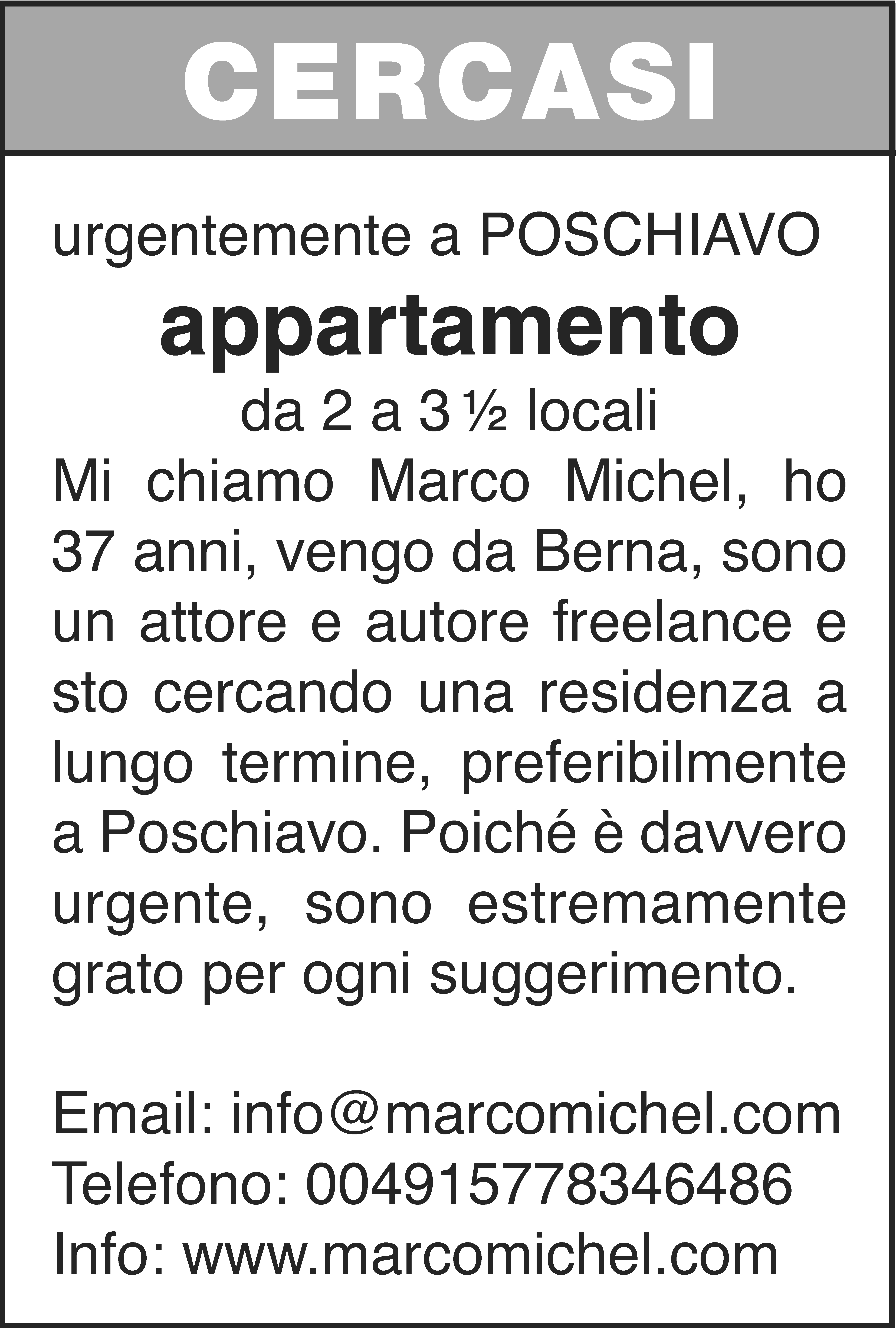 cercasi urgentemente f0f5f