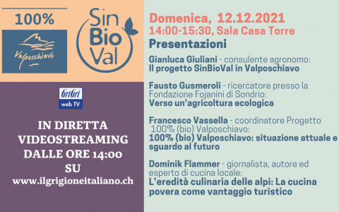 Presentazione del progetto SinBioVal in diretta