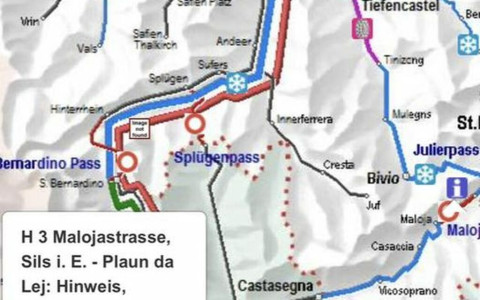 H3 strada del Maloja/Sils chiusa