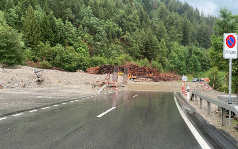 Scesa una nuova frana a San Carlo