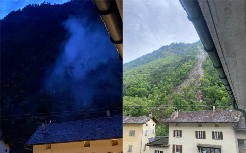 Nuovo scoscendimento a Campocologno