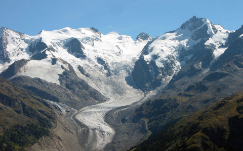 Ghiacciai alpini minacciati da un'alga 