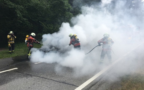 Auto bruciata a Landquart