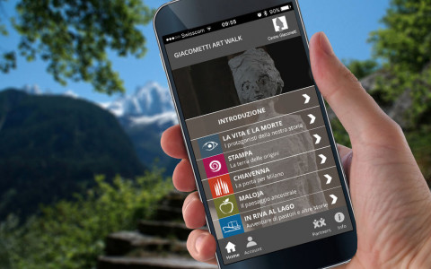 App Giacometti Art Walk aggiornata e fruibile