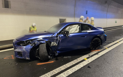 Roveredo: collisione nel tunnel