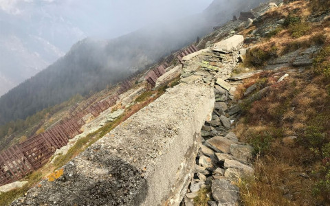 Nuovi ripari antivalanghe a protezione di Braggio