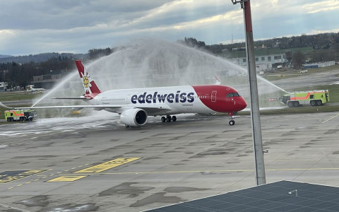 Inaugurato l'Edelweiss Airbus A350 Piz Bernina