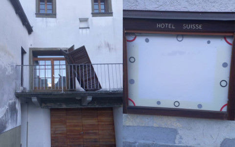 Danni in Valposchiavo dovuti al vento