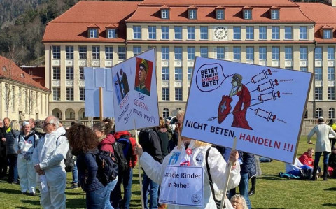 A Coira si protesta contro le misure Covid